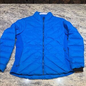 The North Face Women's Lucia Hybrid Vibrant Blue Puffer Jacket